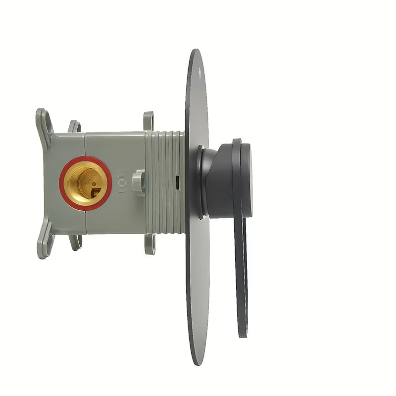 Podometna enoročna armatura za tuš SAT Fusion u mat crnoj boji pro modernu kupaonicu.