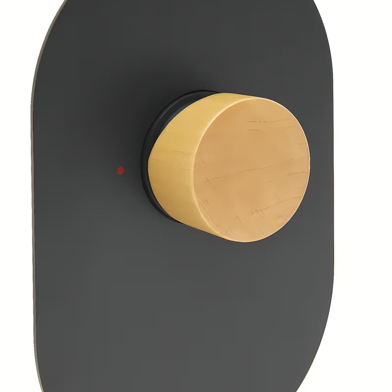 Podometna armatura za tuš SAT Fusion s ručicom u dekoru svijetlog drva i krom izvedbi.