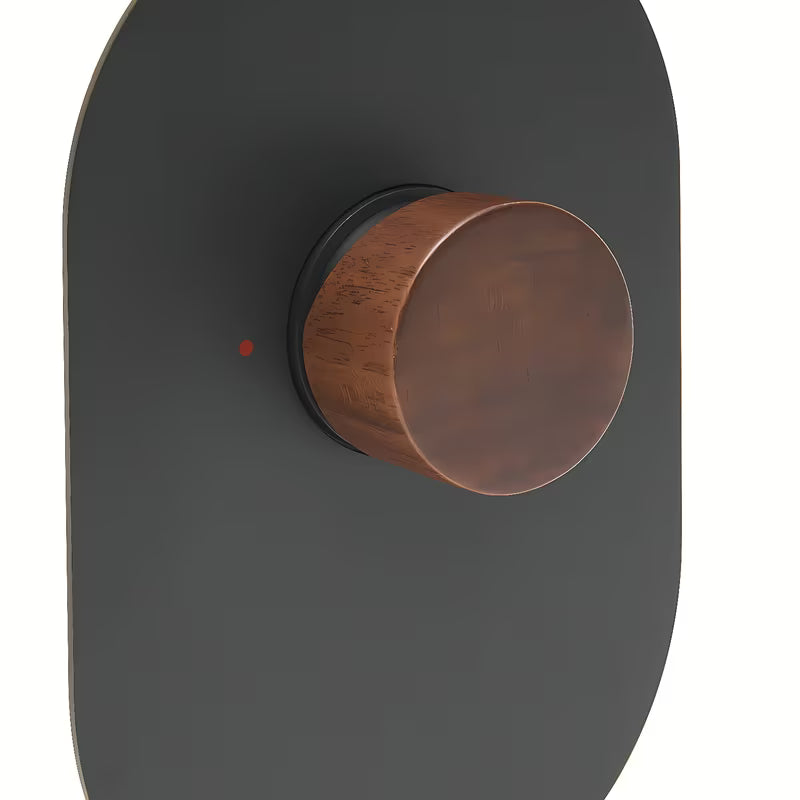 Podometna armatura za tuš SAT Fusion s ručicom u dekoru tamnog drva i krom izvedbi