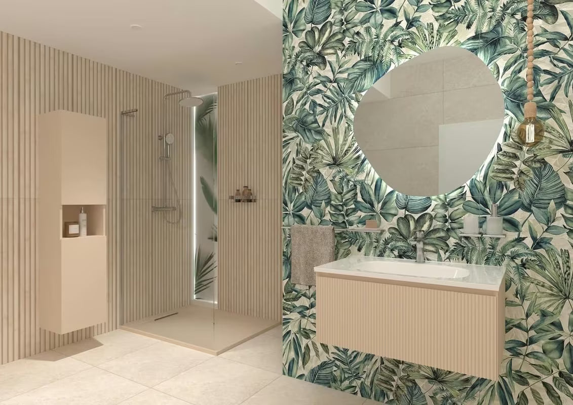 Pravokotna tuš kad SAT Fusion 120x80 cm od lijevanog mramora u boji beige