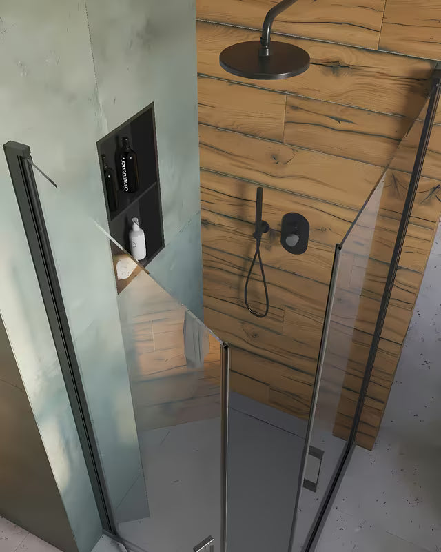 Svijetlosivi kopalniška preproga SAT Infinitio s mekanim dugim vlaknima i protukliznim donjim slojem.