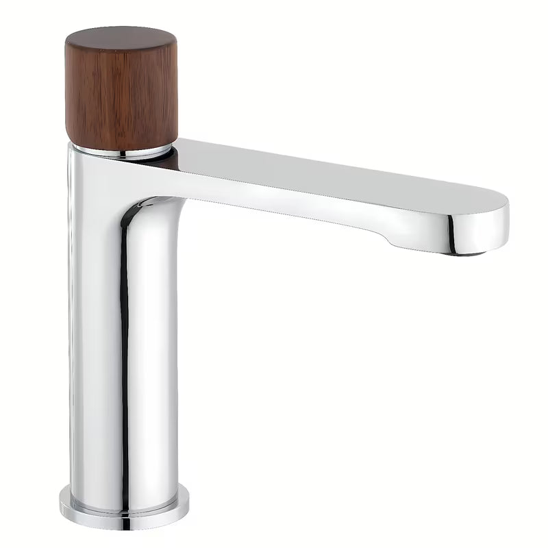 SAT Fusion armatura za umivalnik brez odtoka s ručicom u dekoru tamnog drva