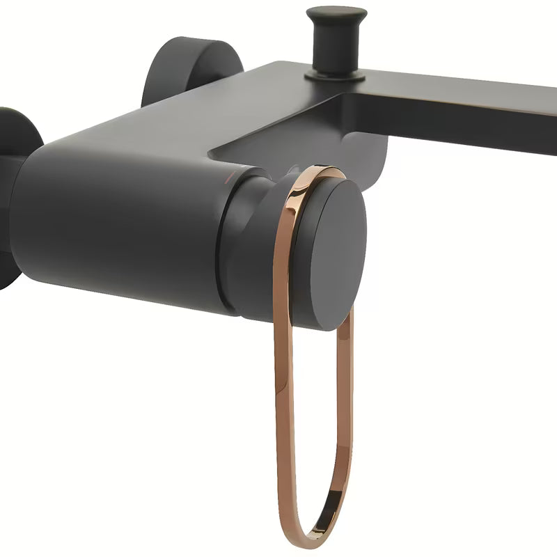 Enoročna stenska armatura za kad SAT Fusion u mat crnoj i brončanoj izvedbi.