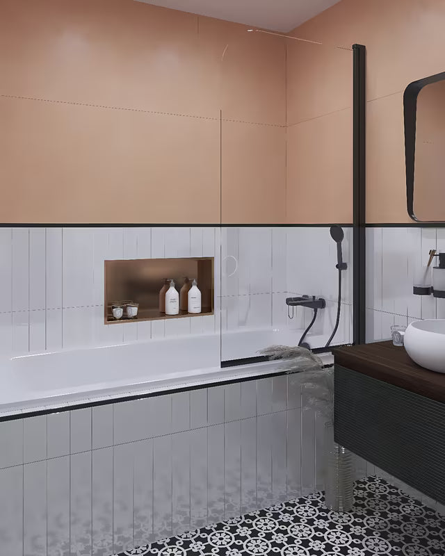 Enoročna stenska armatura za kad SAT Fusion u mat crnoj i brončanoj izvedbi.