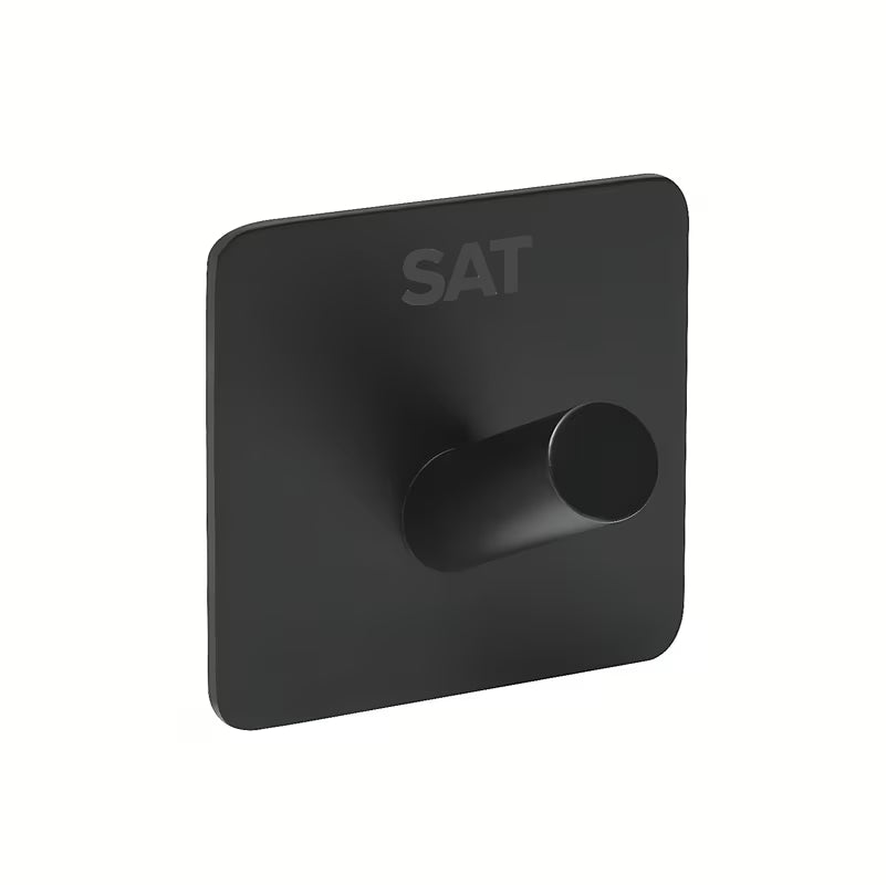 Mat črn samolepilno kavelj SAT iz nerjavečega jekla pro kopalnico