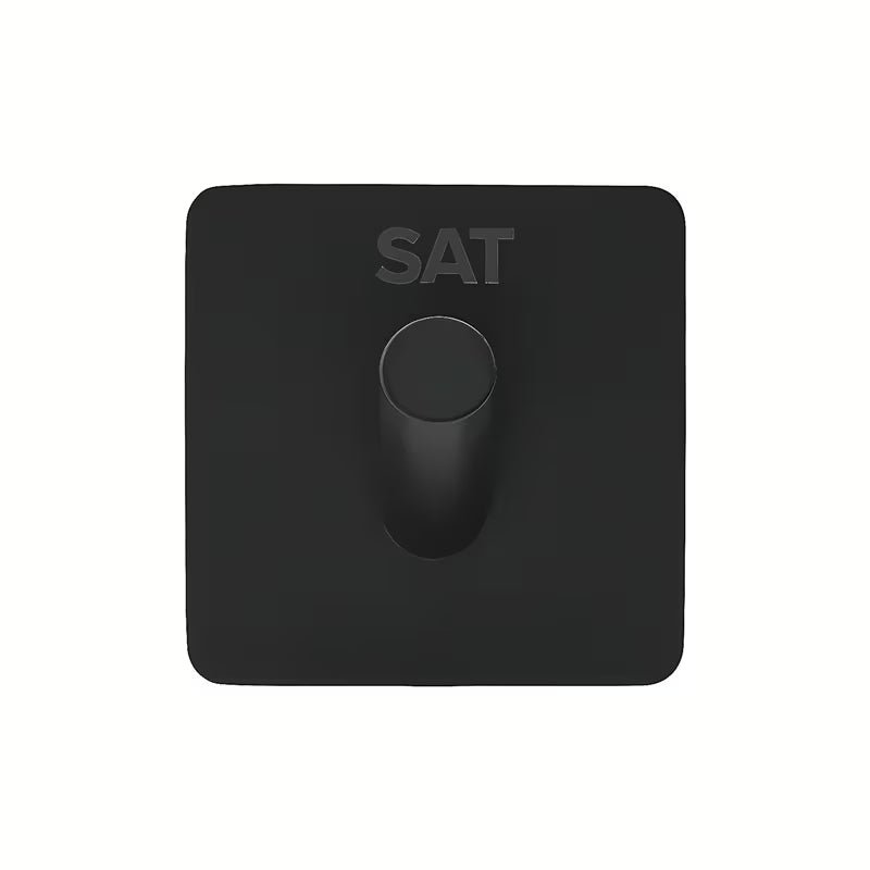 Mat črn samolepilno kavelj SAT iz nerjavečega jekla pro kopalnico