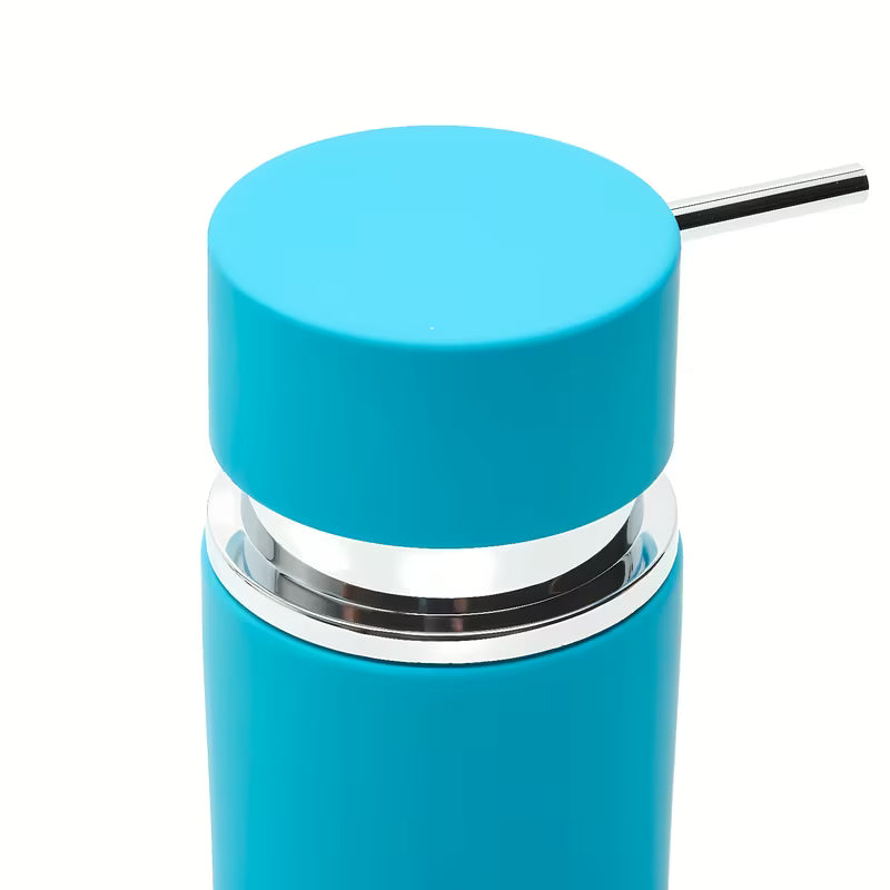 Samostoječi dozator tekućeg sapuna SAT Infinitio u mat tirkiznoj boji.