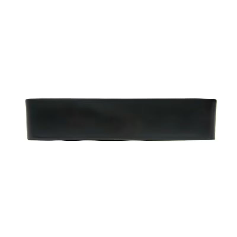 Mat črn keramični umivalnik na ploščo SAT Infinitio 50x40 cm brez preliva