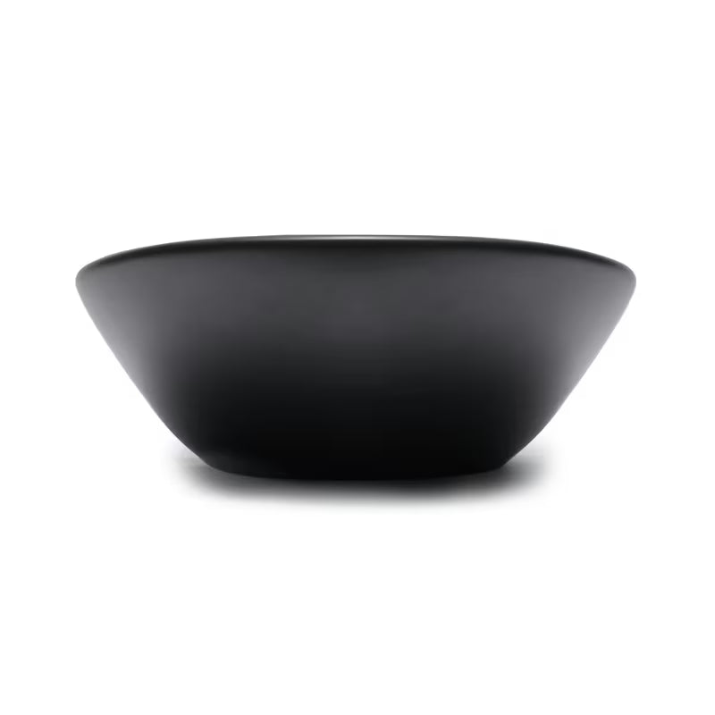 Mat crni keramički umivalnik na ploščo SAT Infinitio brez preliva 61,5x36 cm