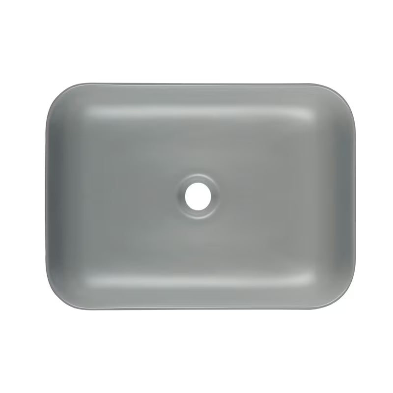 SAT Infinitio keramički umivalnik na ploščo brez preliva u tamnozelenoj mat boji, 45,5x32,5 cm.