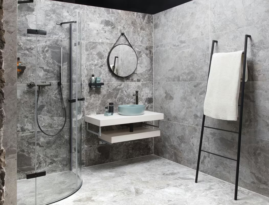 Mat smeđi keramički umivalnik na ploščo SAT Infinitio 39x39 cm brez preliva