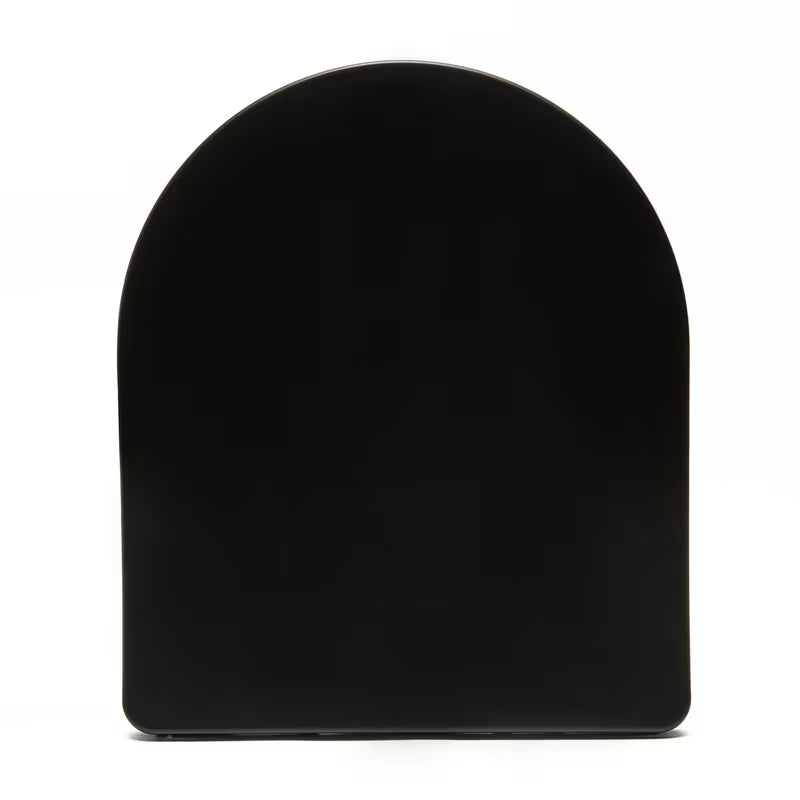 Crno-mat WC deska SAT Infinitio sa mehko Zapiranje Soft Close i EasyLock u zaobljenom dizajnu.