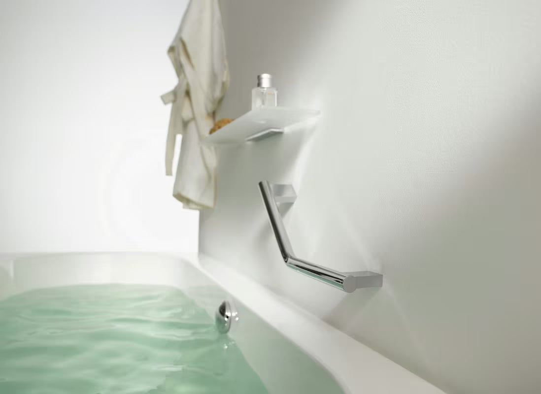 Kotno ročaj SAT Chrome u krom izvedbi pro za upotrebu uz kadi ili u tuš kabini.