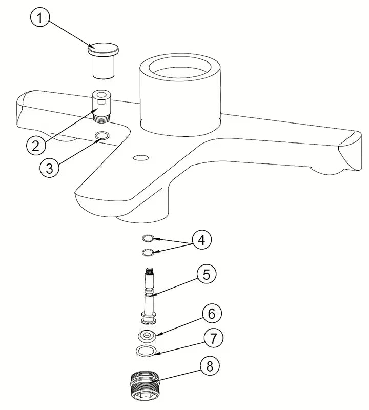 Originalni rezervni del SAT Mood pro za održavanje i očuvanje funkcionalnosti kupaonske opreme.