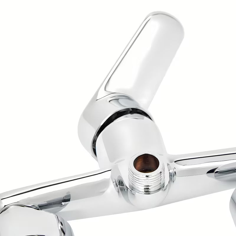 Kromirana enoročna armatura za tuš SAT Mood pro za zidnu montažu brez tuš seta.