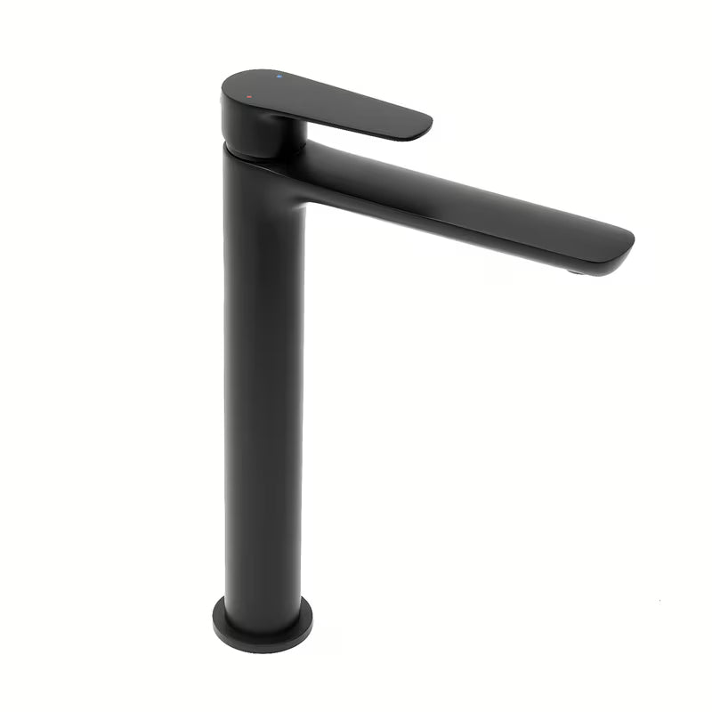 Visoka armatura za Umivalnik SAT Mood u crnoj mat boji s ručicom