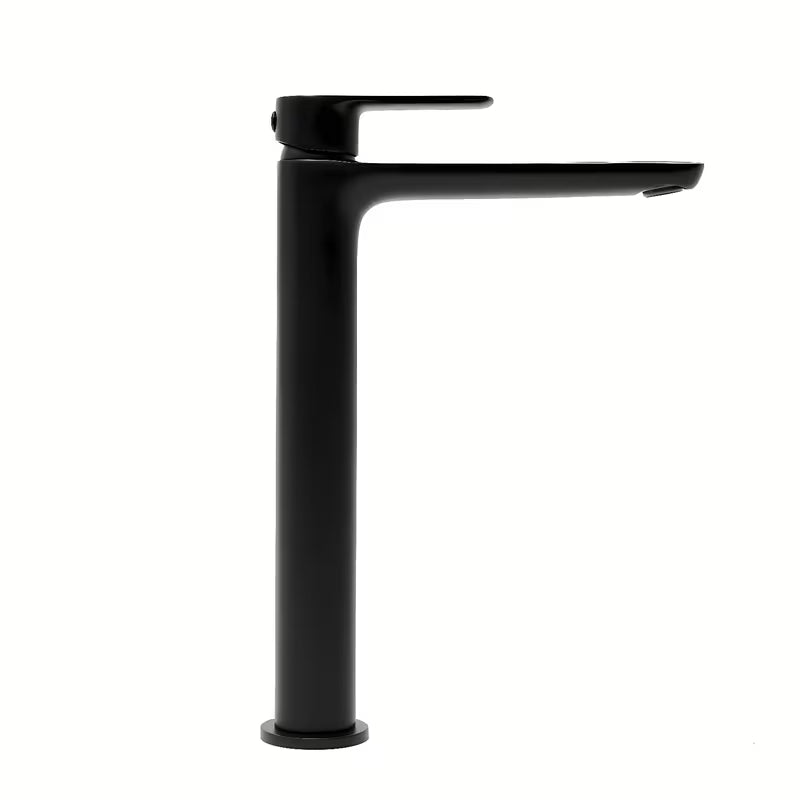 Visoka armatura za Umivalnik SAT Mood u crnoj mat boji s ručicom