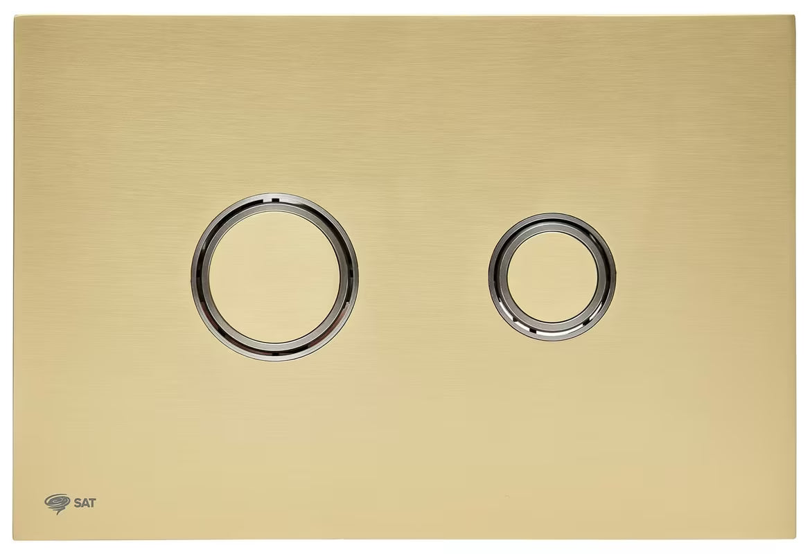 Mat zlatni aktivirna tipka SAT od nehrđajućeg čelika s PVD završnom obradom i Anti-fingerprint premazom pro instalacijski sustavi.