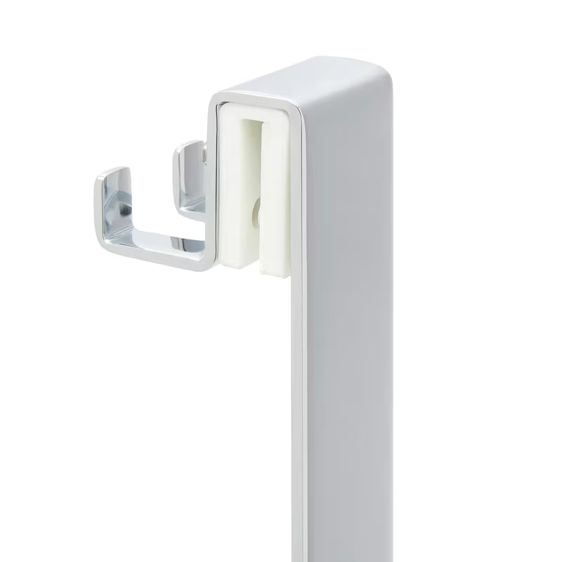 Dvostruka tuš polica SAT Chrome u krom izvedbi s montažom bez bušenja