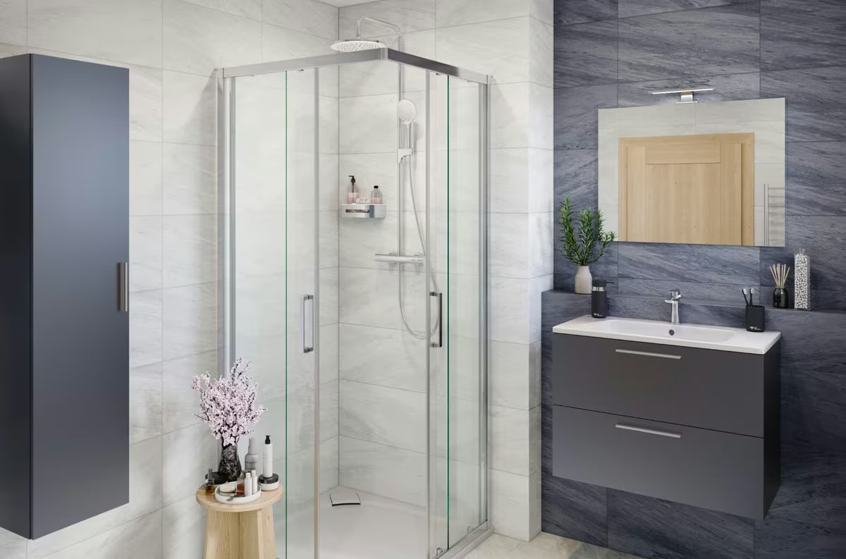 Tuš kanalica od nehrđajućeg čelika polica SAT u krom izvedbi s uklonjivim bijelim plastičnim umetkom