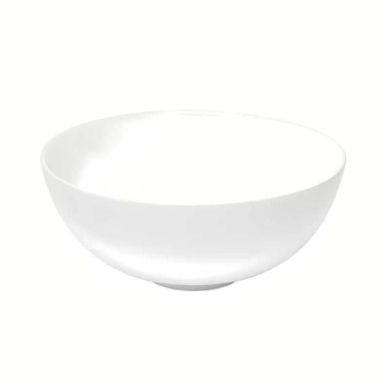 Bel okrogel keramični umivalnik na ploščo SAT Project širine 28 cm