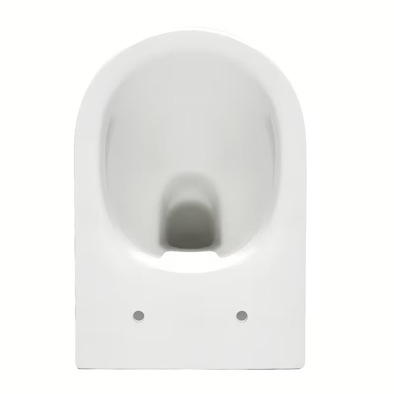 Viseča WC Školjka SAT Project v sijajno beli barvi s wc desko mehko Zapiranje Soft Close in odprtim splakovalnim robom
