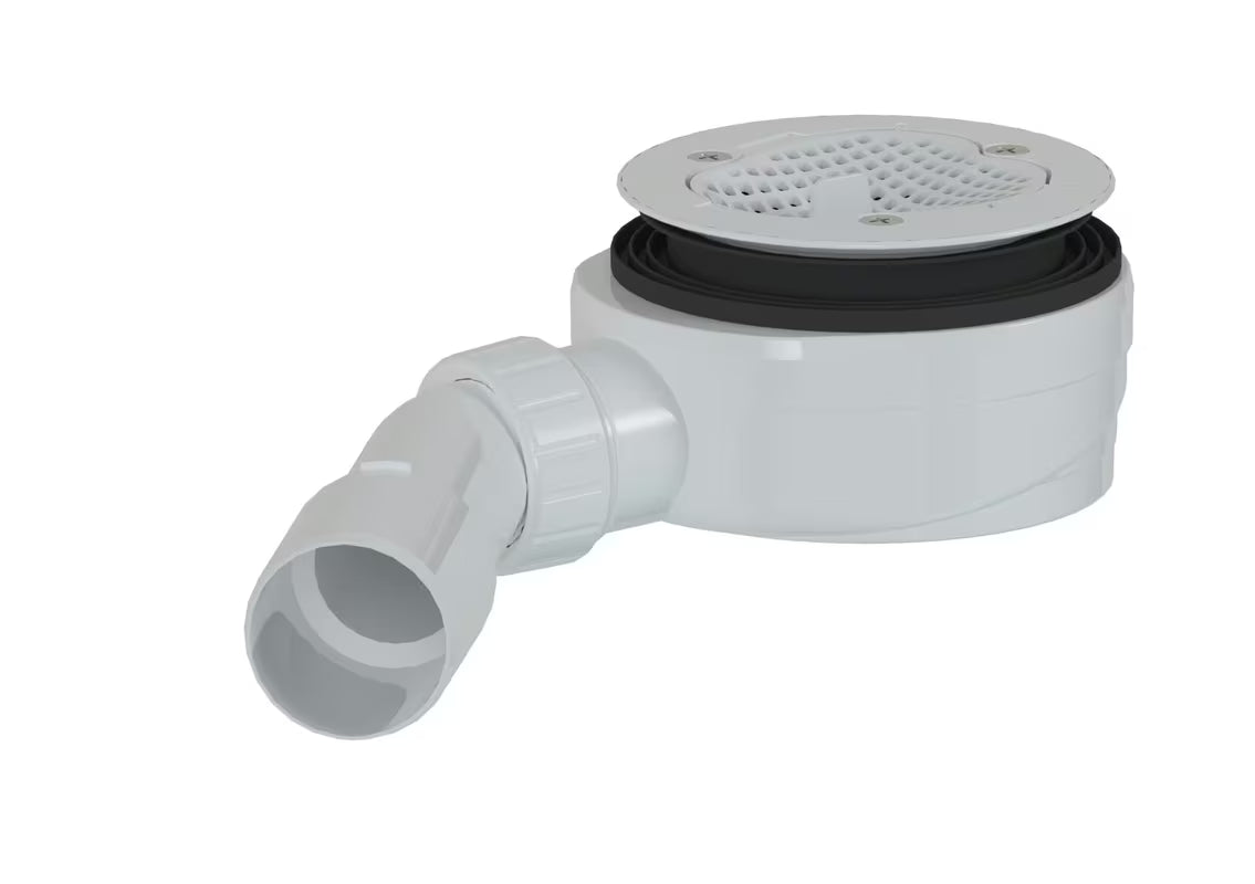 SAT Project tuš-kadni sifon za kad s bijelom prirubnicom pro odvod 90 mm