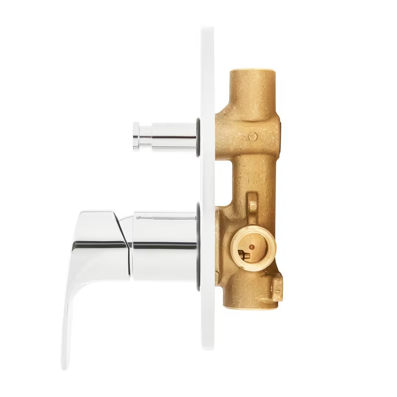 Podometna tuš i armatura za kad SAT Project u krom izvedbi s ručicom