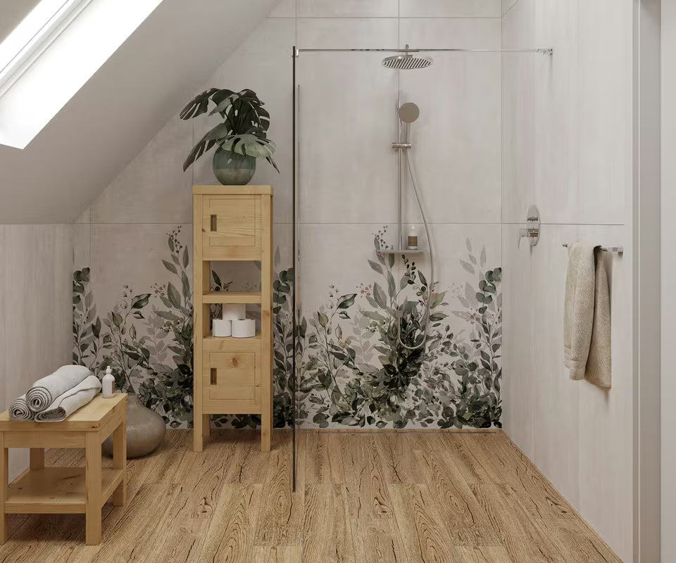 Podometna tuš i armatura za kad SAT Project u krom izvedbi s ručicom