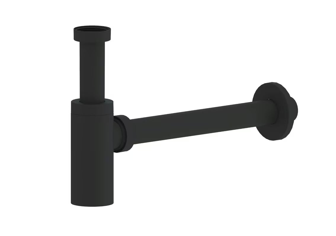 Sifon za Umivalnik SAT Project u mat crnoj boji s priključkom 5/4 i odvodnom cijevi 32 mm