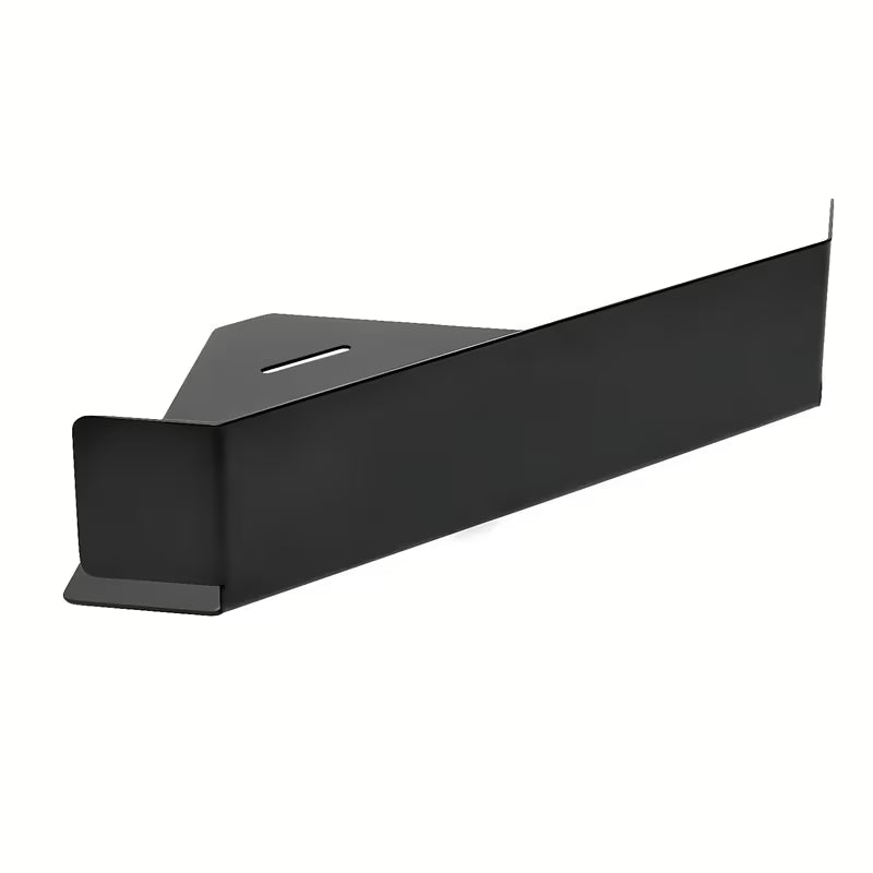 Kotna tuš polica SAT od nehrđajućeg čelika u mat crnoj boji