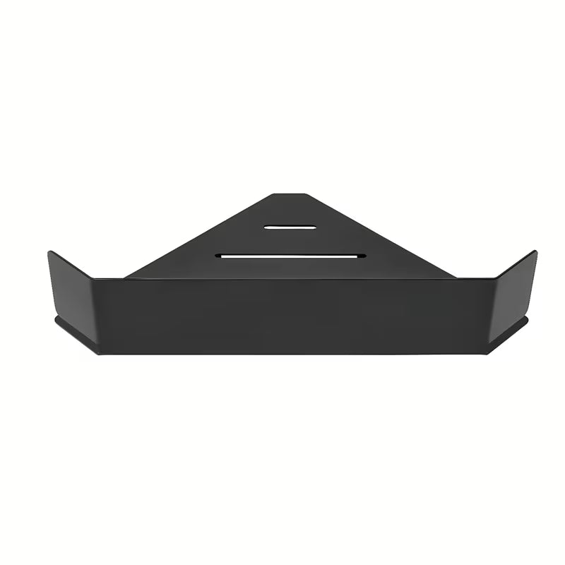 Kotna tuš polica SAT od nehrđajućeg čelika u mat crnoj boji