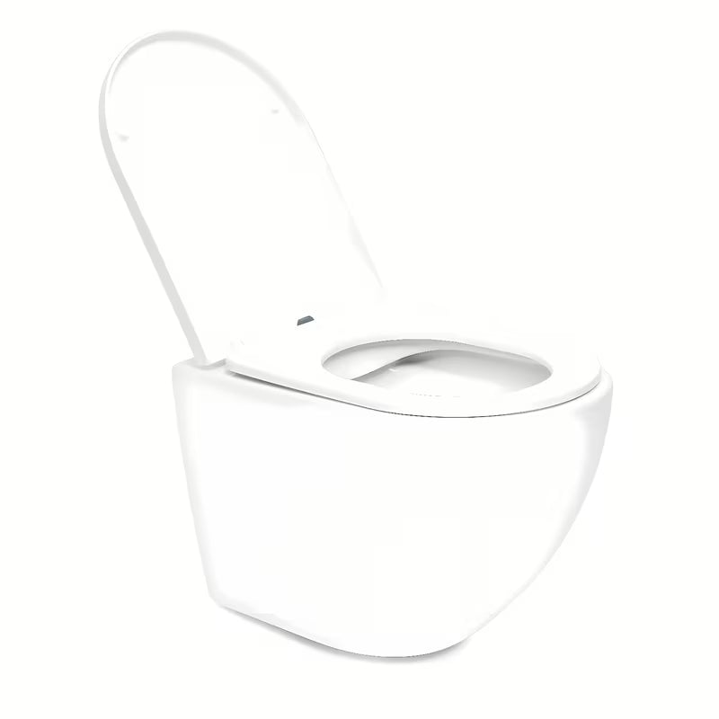 Bel viseča WC školjka SAT z izvedbo Rimless brez splakovalnega kroga in sedežem s mehko Zapiranje Soft Close