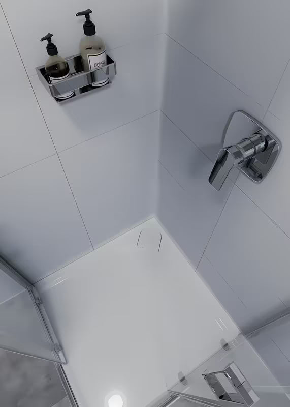Kromirana kopalniška polica SAT Chrome iz masivne medenine z logotipom SAT