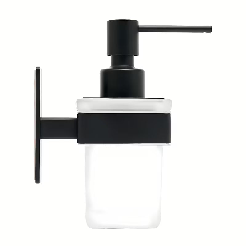 Crni nehrđajući dozirnik za milo SAT pro montaža lijepljenjem bez bušenja