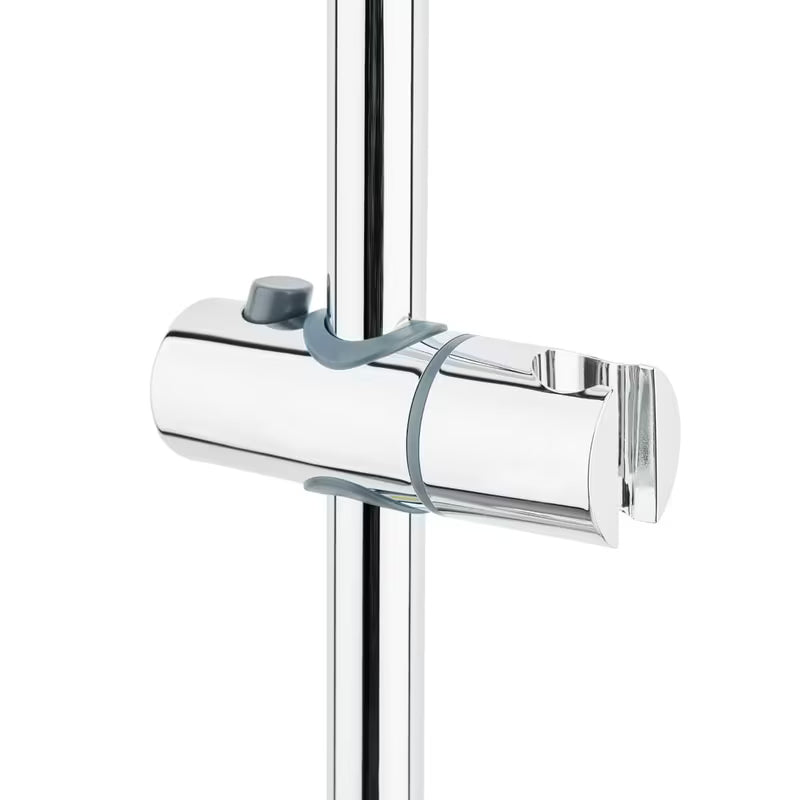 Tušni sistem SAT Chrome s termostatsko armaturo, z nadglavno prho 25 cm in ročno prho s tremi curki.