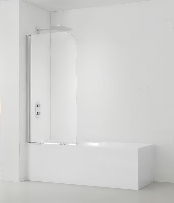 Stena za Kopalno Kad SAT Chrome 150x70 cm z vrtljivim panelom in kromiranim profilom