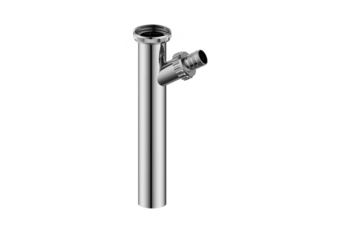 Kromiran del sifona z odcepom 19 mm in zaključkom z matico 5/4"