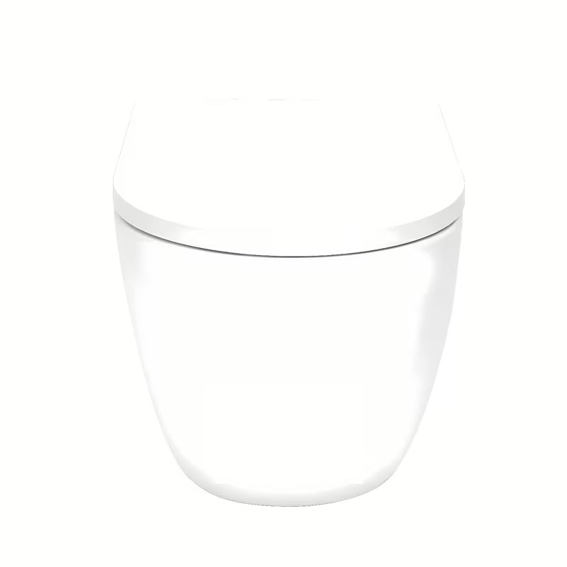 Viseči WC set SAT Fusion z vrtinčnim splakovanjem in tipko za splakovanje v barvi gun metal mat.