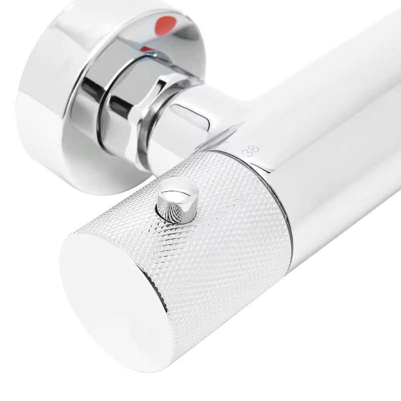 Termostatska armatura za tuš SAT Chrome u krom izvedbi pro za zidnu montažu.