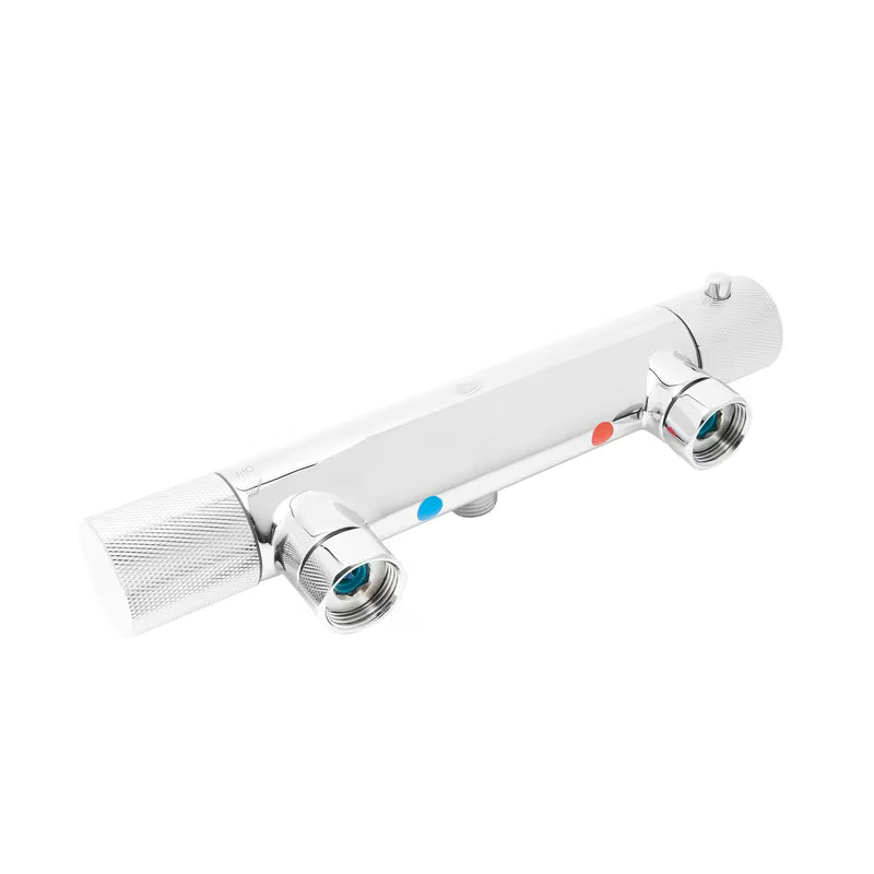 Termostatska armatura za tuš SAT Chrome u krom izvedbi pro za zidnu montažu.