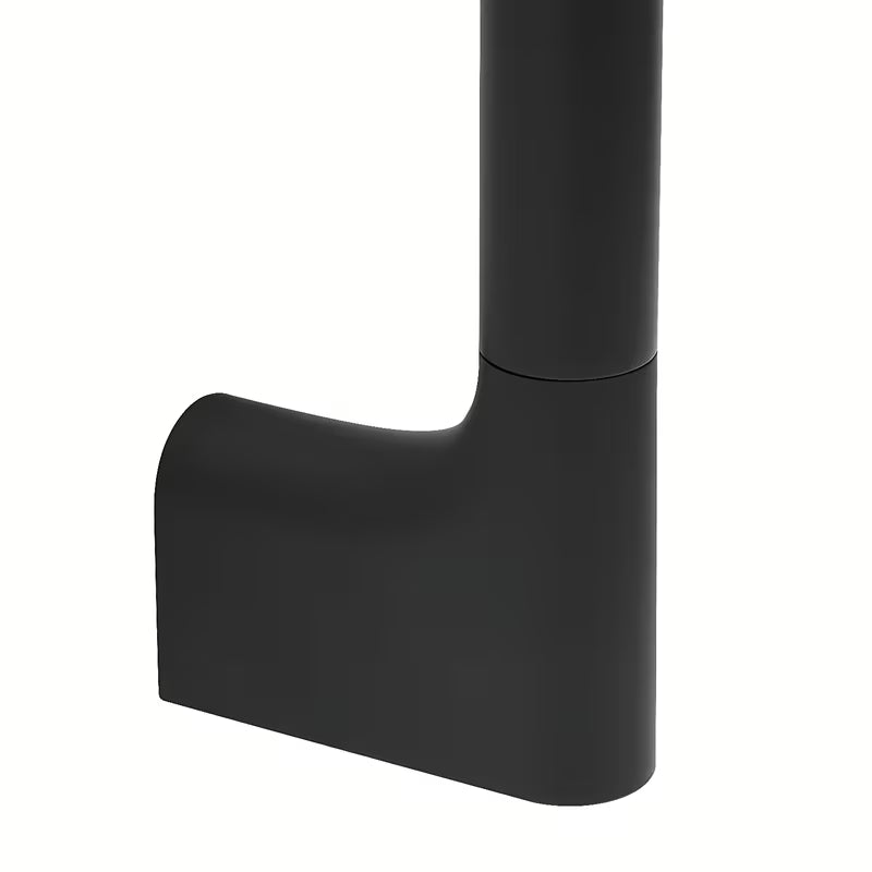 Tuš palica SAT u mat crnoj izvedbi s okruglim dizajnom pro moderni tuš kabina.