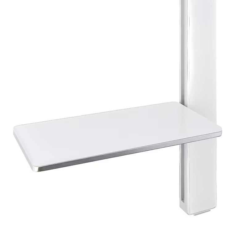 Tuš set SAT u bijelo-krom izvedbi s polico, tuš šipkom i ručnim tušem s 3 mlaza