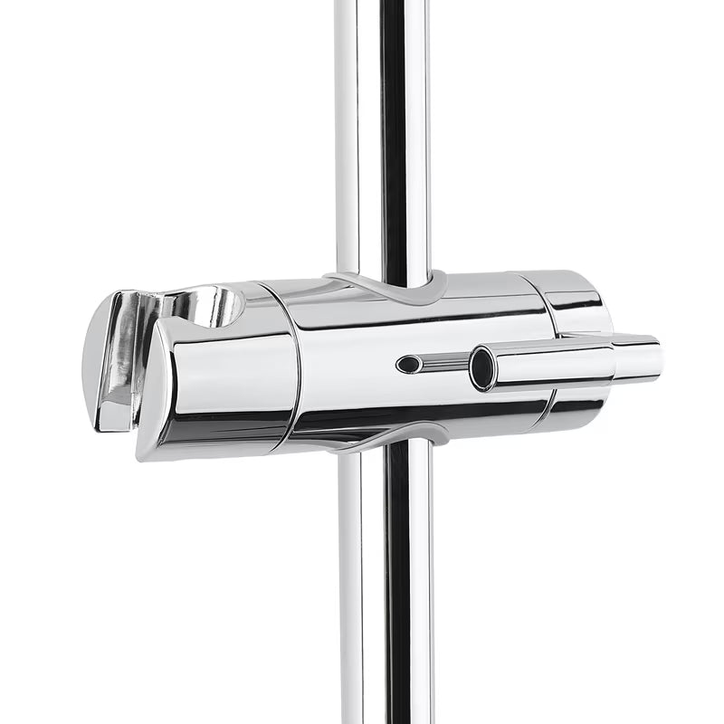 Kromirani tušni sistem SAT Chrome s nadglavnim tušem, ručnim tušem i tuš šipkom s klizačem.