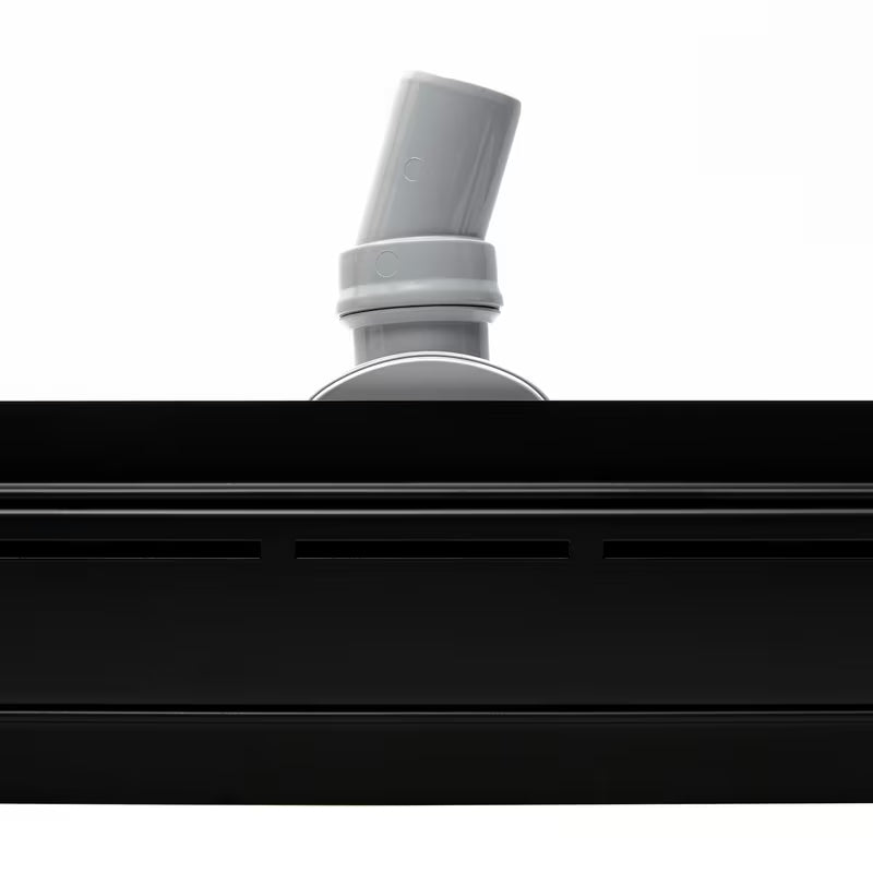 Crni kanaleta za tuš SAT s rešetkom 70 cm i sifonom na jednoj strani