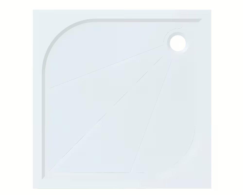 Kvadratna tuš kabina SAT Tex 90x90 cm u sjajnom kromu s prozirnim staklom i dekorom Stripe