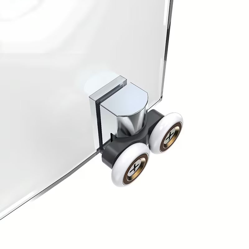 Polkrožna tuš kabina SAT Tex 90x90 cm s prozirnim staklom i sjajnim kromiranim profilima