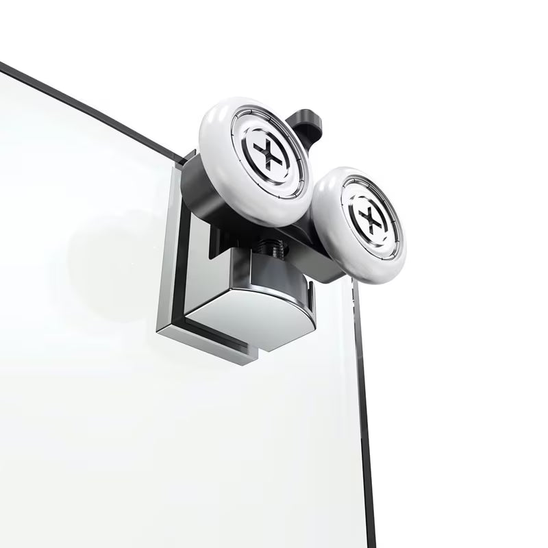 Polkrožna tuš kabina SAT Tex 90x90 cm s prozirnim staklom i sjajnim kromiranim profilima