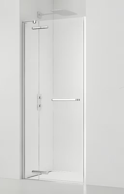 Tuš vrata za nišo SAT TGD New 120 cm v sijajnem kromu s prozornim steklom in premazom Easyclean.