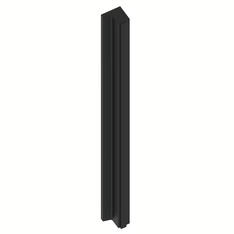 Tuš vrata za nišo SAT TGD New 120 cm v črni mat barvi s prozornim steklom in skritimi tečaji